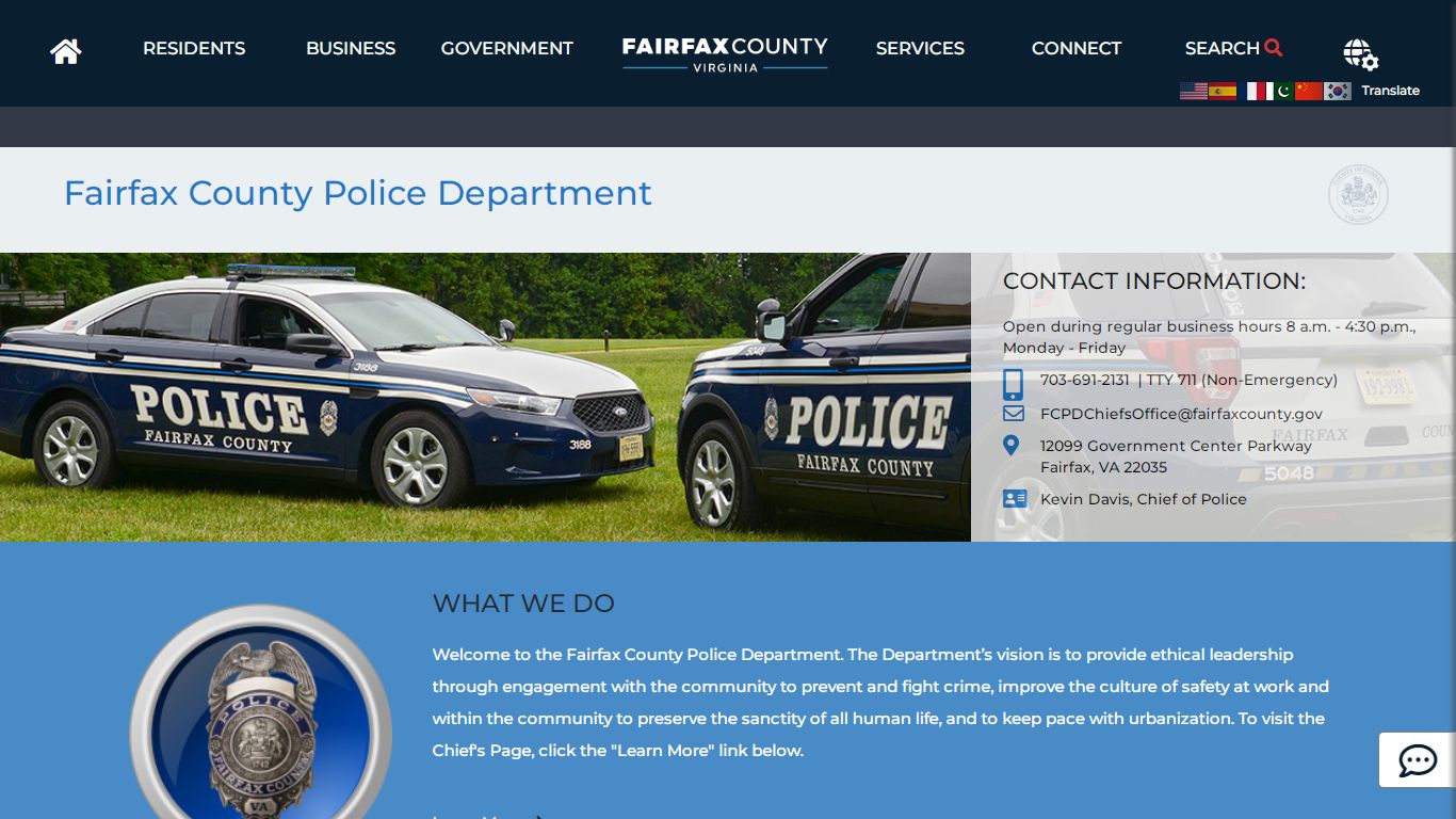 Fairfax County Police Department | Police