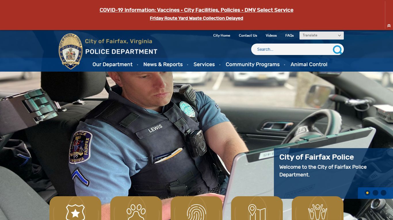 Police Microsite | City of Fairfax, VA